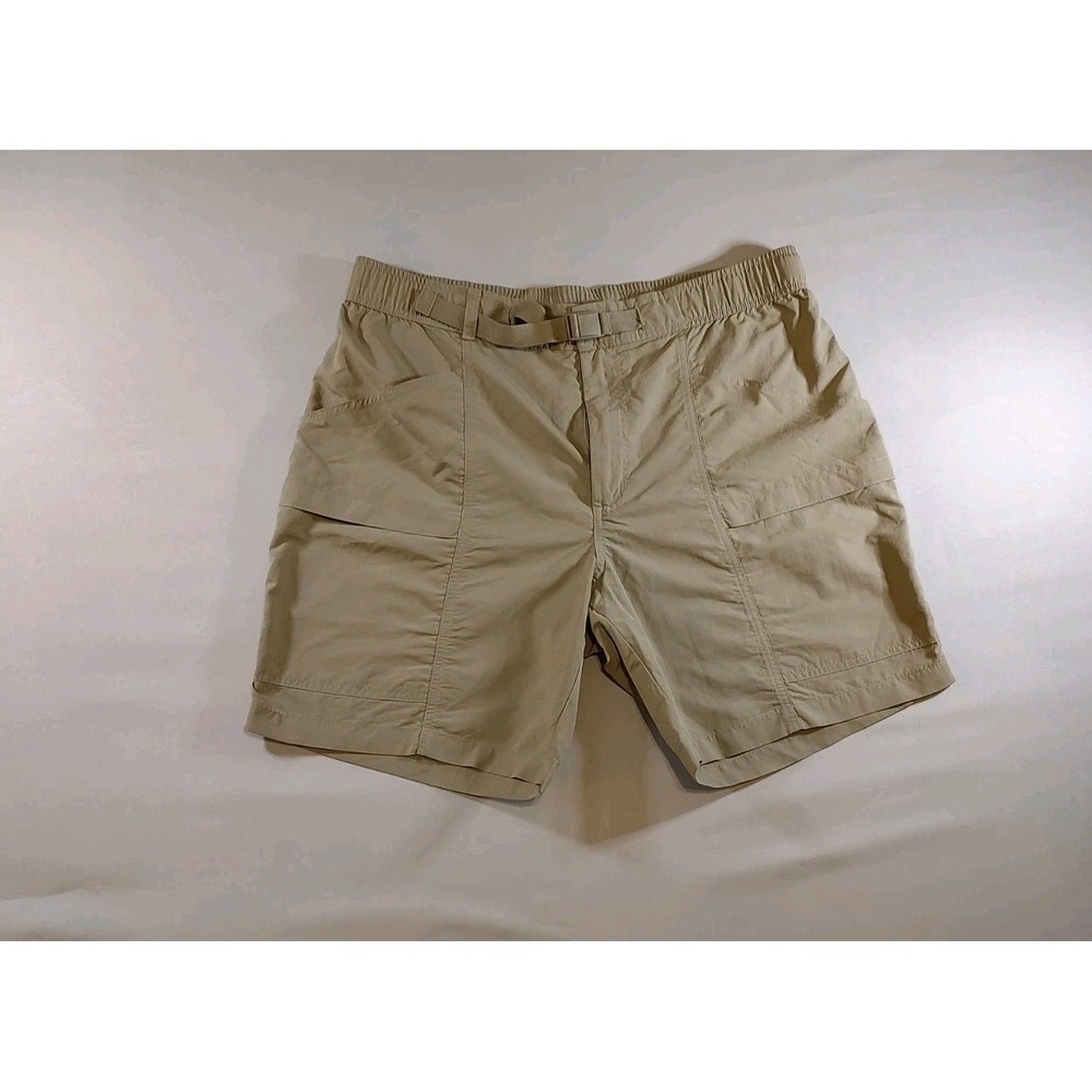 Eddie Bauer Mens Nylon Khaki Large Shorts Bathing Suit EB004134